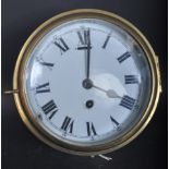 20TH CENTURY SHIPS BULKHEAD CLOCK