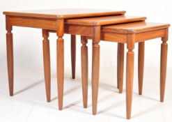 RETRO VINTAGE MID 20TH CENTURY TEAK NEST OF TABLES