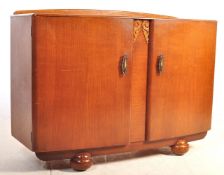 POST WAR 1950'S ART DECO OAK SIDEBOARD CREDENZA