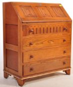 JAYCEE FURNITURE - JACOBEAN REVIVAL SOLID OAK BUREAU