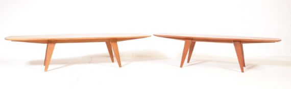 TEAK COFFEE TABLES - 1960S RETRO VINTAGE - SET OF TWO