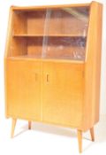 RETRO MID CENTURY TEAK BOOKCASE DISPLAY CABINET