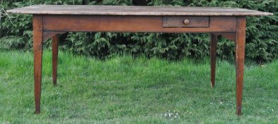 EARLY 20TH CENTURY PINE FARMHOUSE REFECTORY TABLE