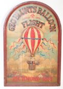 20TH CENTURY HAND PAINTED SIGN - GEO BLUNTS BALLOON FLIGHT