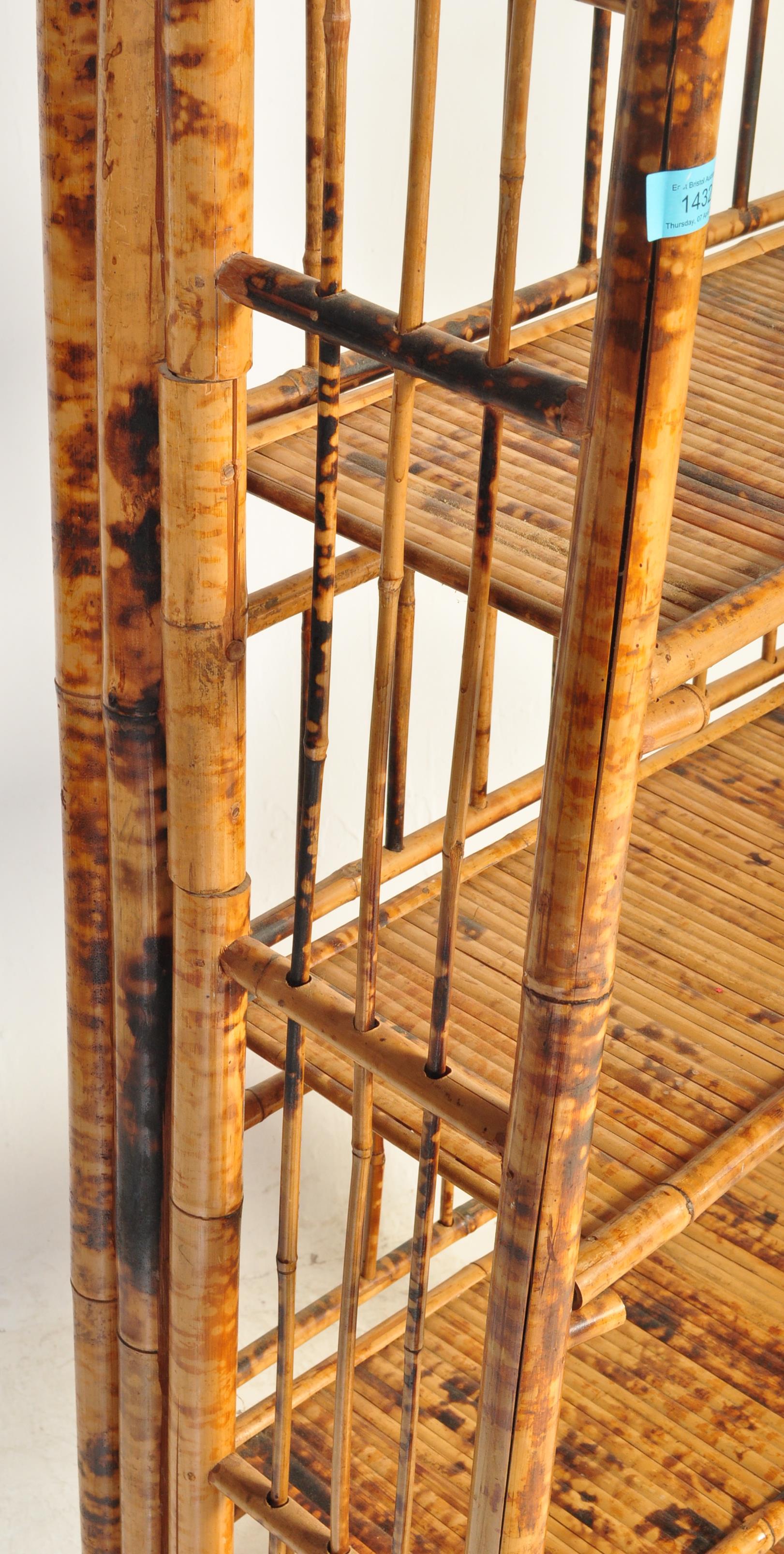 EARLY 20TH CENTURY AESTHETIC MOVEMENT BAMBOO SHELVES - Image 4 of 6