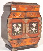 JAPANESE INLAID & LAQUERED JEWELLERY SIDE CABINET