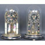 2 GERMAN SKELETON ANNIVERSARY KIEN & KIPLE CLOCKS