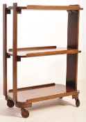 ART DECO - 3 TIER COCKTAIL TROLLEY - OAK