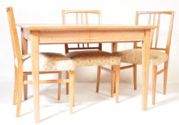 GORDON RUSSELL - WALNUT DINING SUITE - TABLE & FOUR CHAIRS