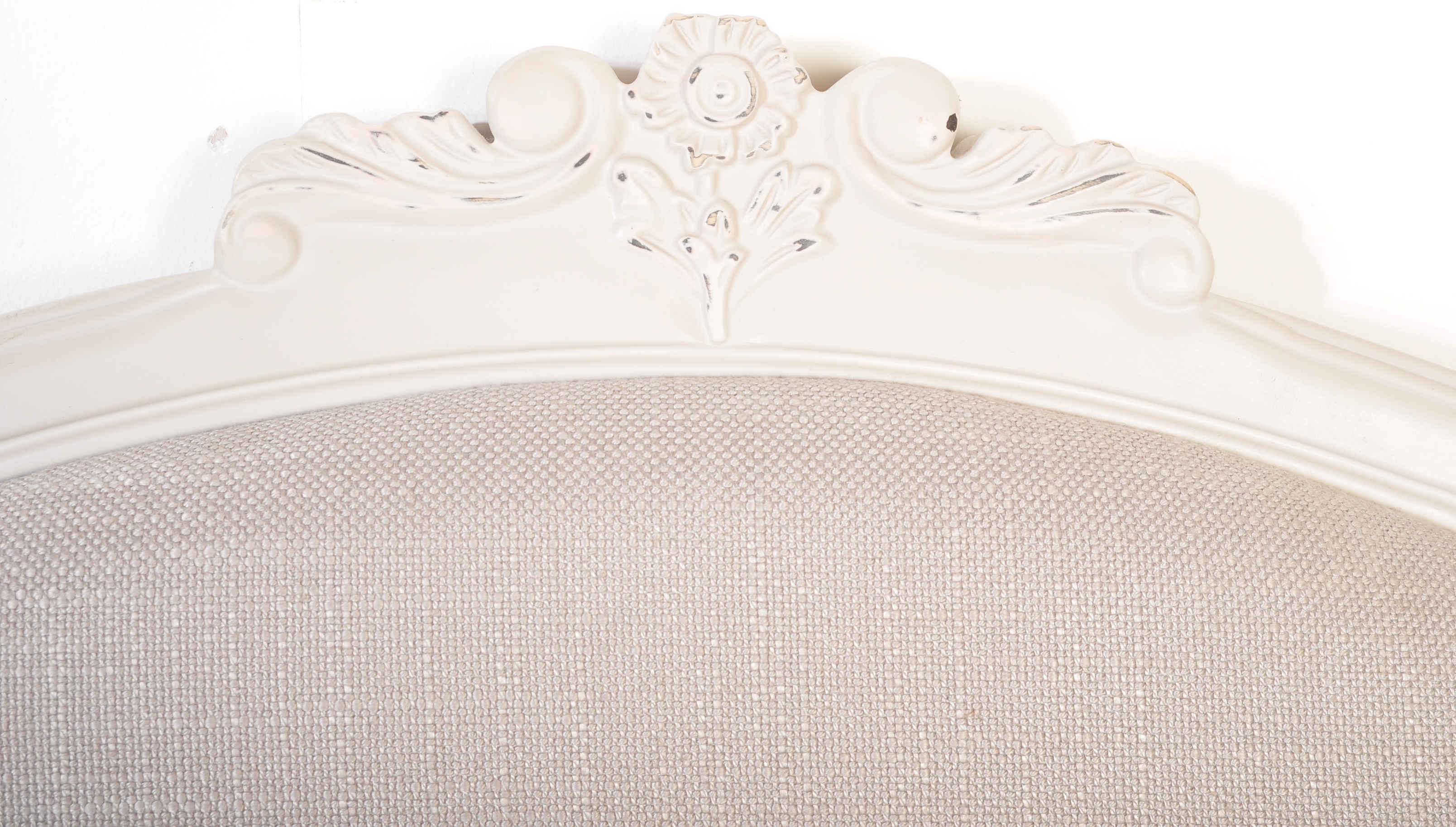 CONTEMPORARY LAURA ASHLEY TYPE FRENCH CORBEILLE BED - Image 6 of 10