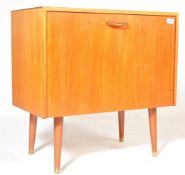 MID CENTURY TEAK WOOD RECORD CABINET