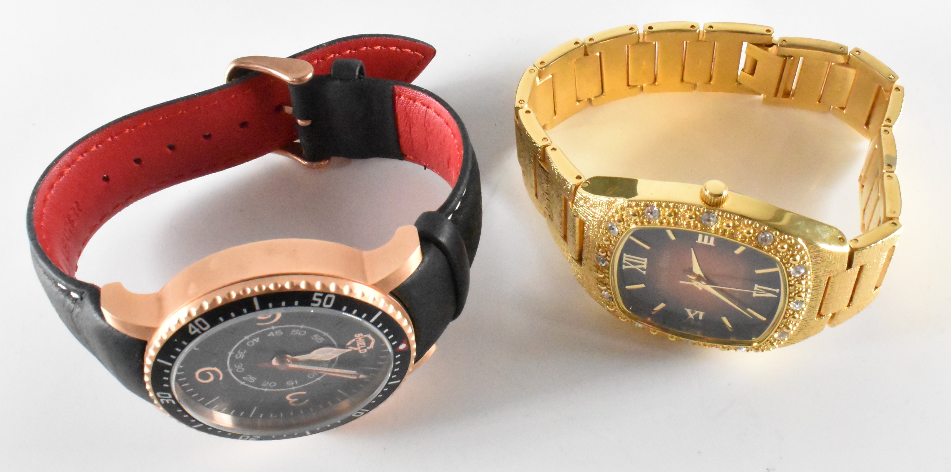 SHIELD WRIST WATCH TOGETHER WITH A GIANNI RICCI WRIST WATCH - Image 4 of 6