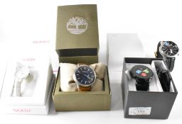 COLLECTION OF WATCHES TO INCLUDE TIMBERLAND, SEKSY, GURKHA