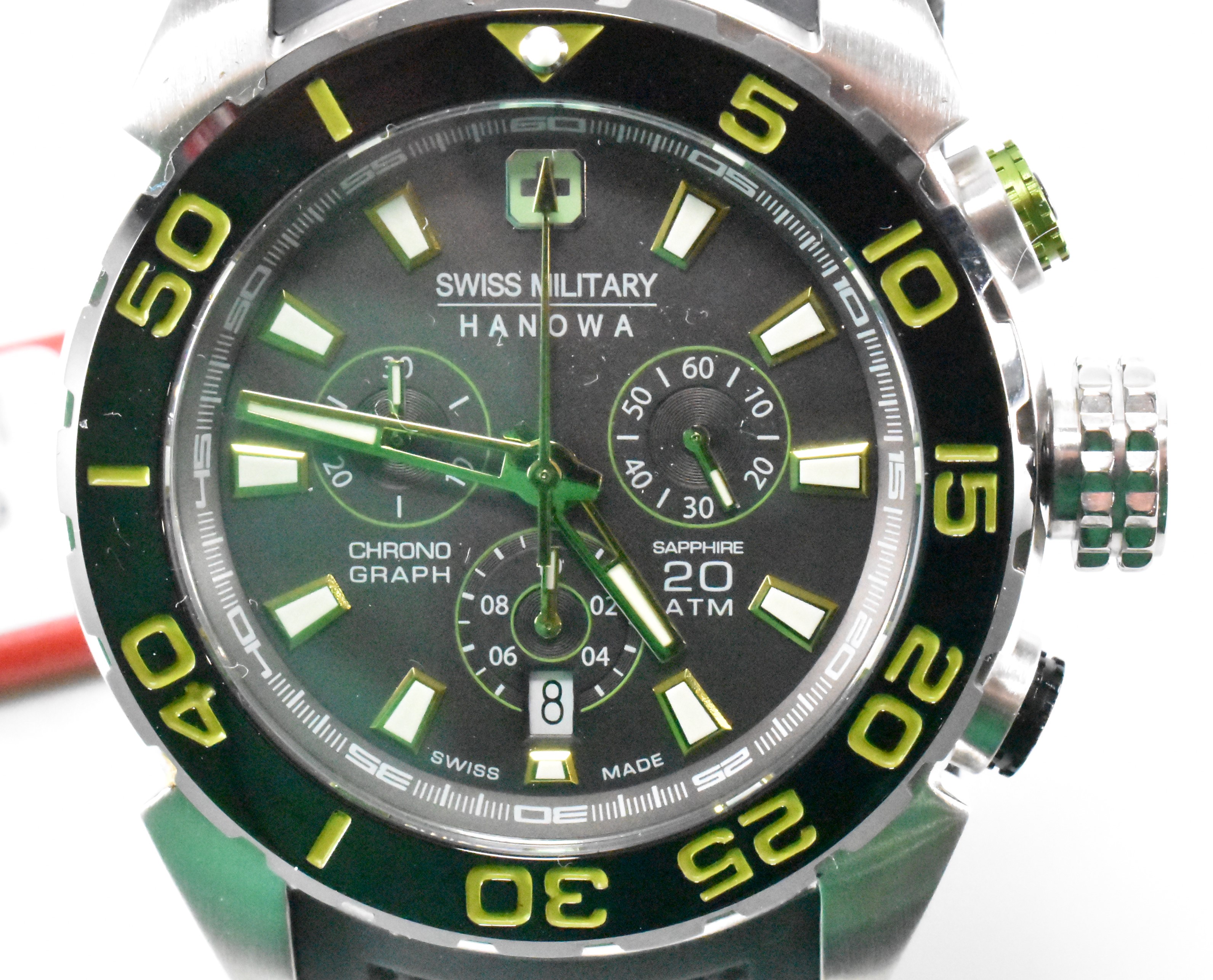 SWISS MILITARY HANOWA CHRONOGRAPH DIVERS WATCH - Image 2 of 7