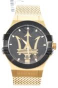 MASERATI STAINLESS STEEL WRISTWATCH