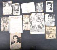 COLLECTION OF VINTAGE FOOTBALL AUTOGRAPHS