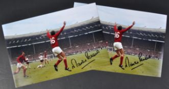 MARTIN PETERS(1943-2019) - ENGLAND FOOTBALLER - SIGNED PHOTOGRAPHS