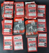 LARGE COLLECTION OF BRISTOL CITY FC FOOTBALL PROGRAMMES DATING FROM 1961-1974
