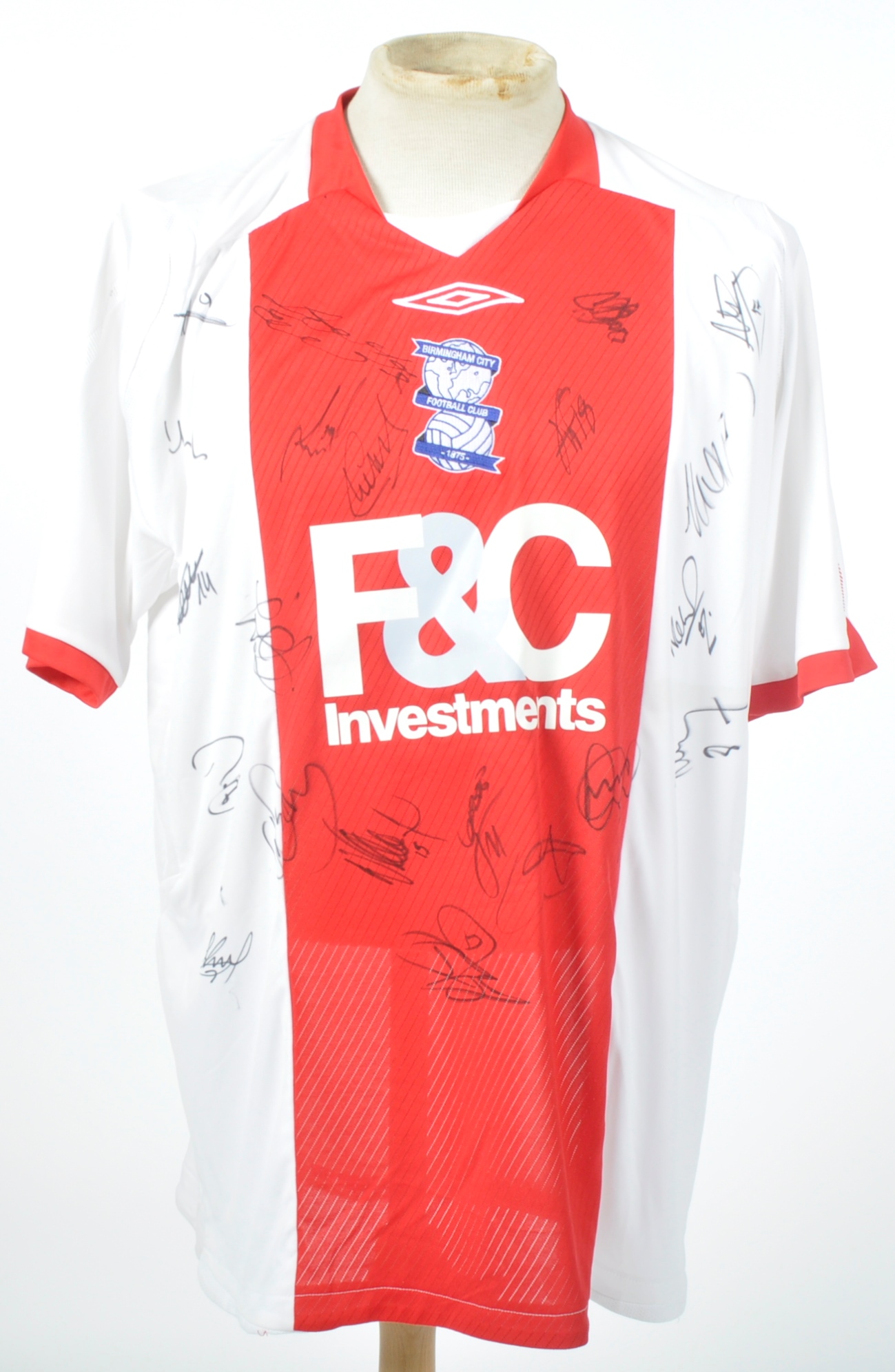 BIRMINGHAM CITY FOOTBALL CLUB - TEAM SIGNED AWAY SHIRT