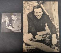 NOBBY STILES (1942-2020) & DENIS LAW (1940-PRESENT) - AUTOGRAPHED PHOTOS