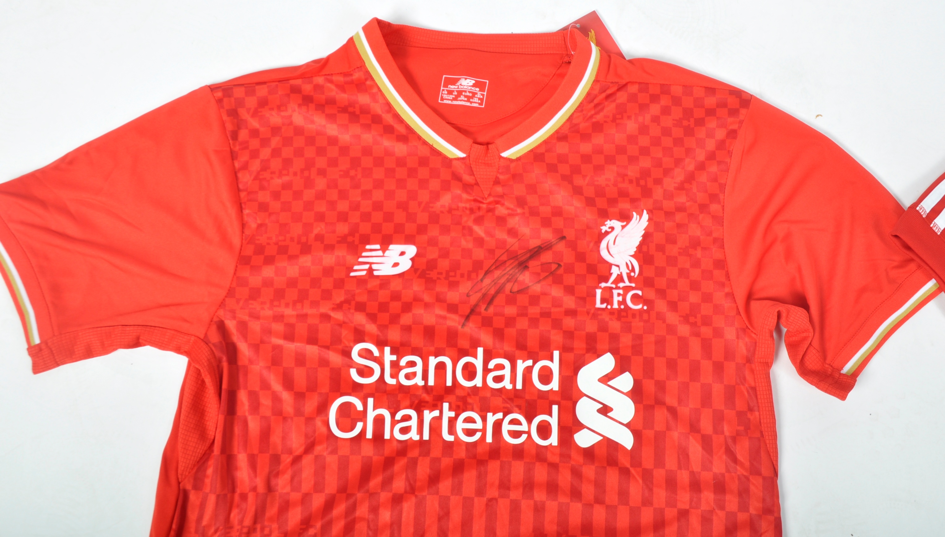 LIVERPOOL FOOTBALL CLUB - A PAIR OF SIGNED RED HOME SHIRTS - Image 2 of 10