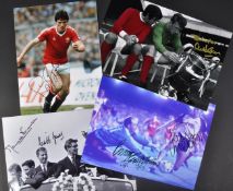 ENGLISH FOOTBALL - ASSORTMENT OF SIGNED PHOTOS