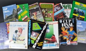 COLLECTION OF FA CUP FINAL FOOTBALL PROGRAMMES
