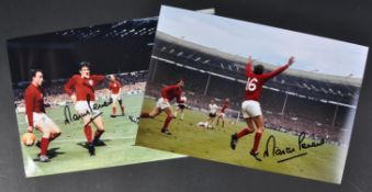 MARTIN PETERS(1943-2019) - ENGLAND FOOTBALLER - SIGNED PHOTOGRAPHS