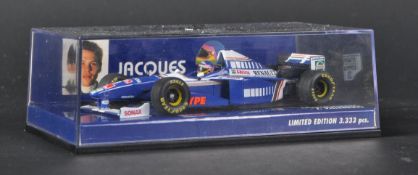 JACQUES VILLENEUVE - WILLIAMS RENAULT F1 TEAM - AUTOGRAPHED MINICHAMPS DIECAST OF THE 1997 CAR