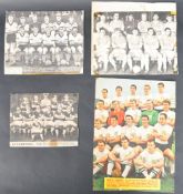 VINTAGE FOOTBALL - FIRST XI AUTOGRAPHED TEAM PHOTOGRAPHS