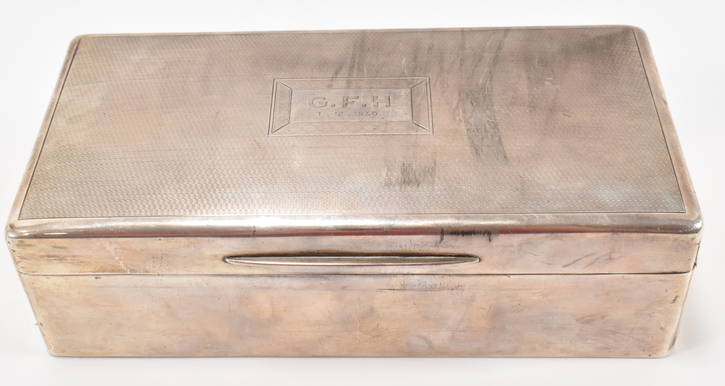 SILVER 1920S CIGARETTE BOX