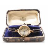 1920S / 1930S 9CT GOLD WRIST WATCH