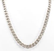 SILVER FLAT LINK NECKLACE CHAIN