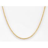 DIAMOND & GOLD PLATED CHAIN NECKLACE