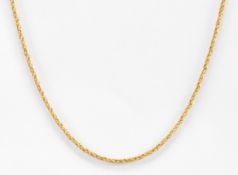 DIAMOND & GOLD PLATED CHAIN NECKLACE