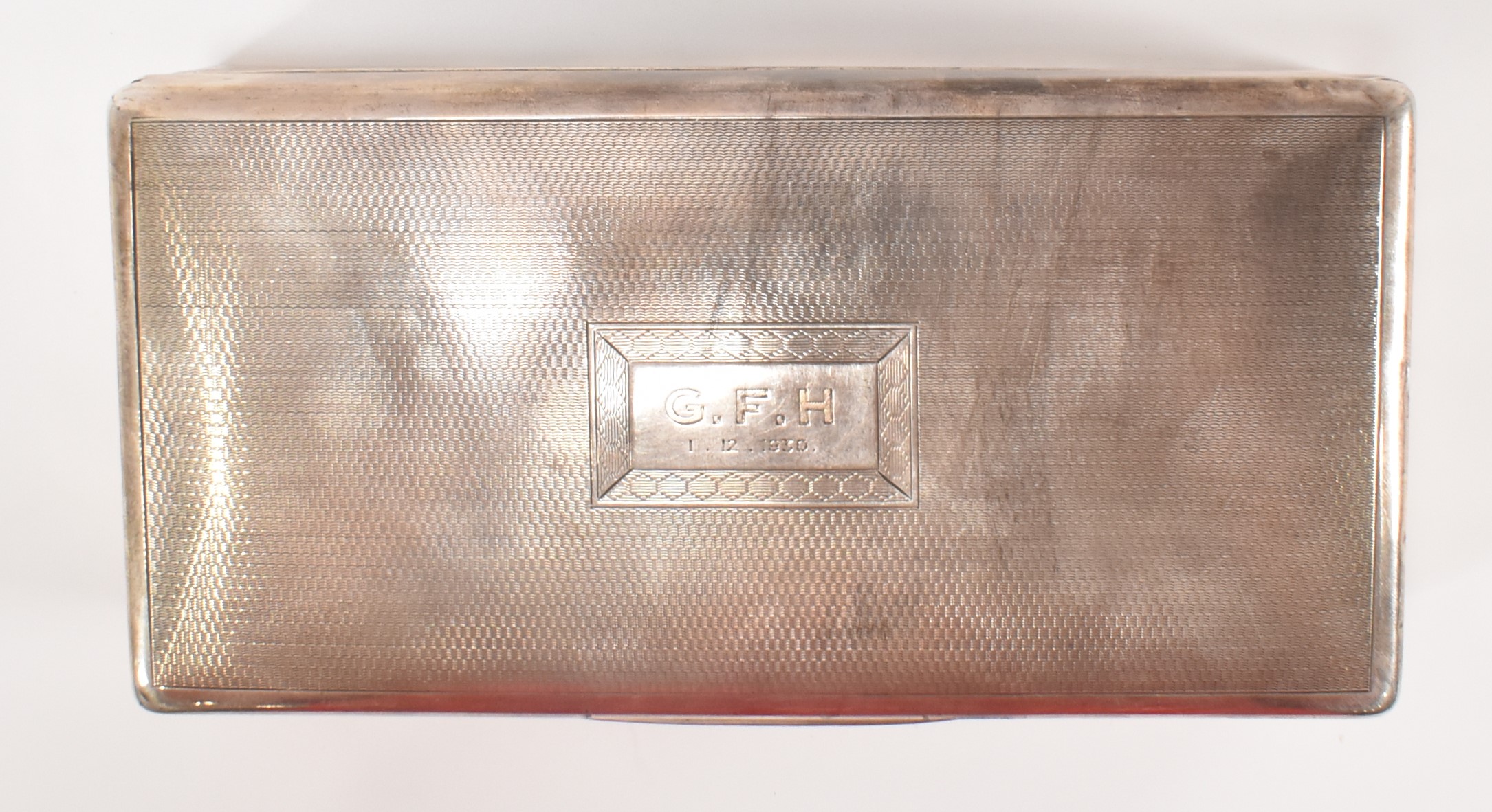 SILVER 1920S CIGARETTE BOX - Image 2 of 6