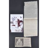 GREAT TRAIN ROBBERY - RONNIE BIGGS' WANDSWORTH PRISON TOILET PAPER