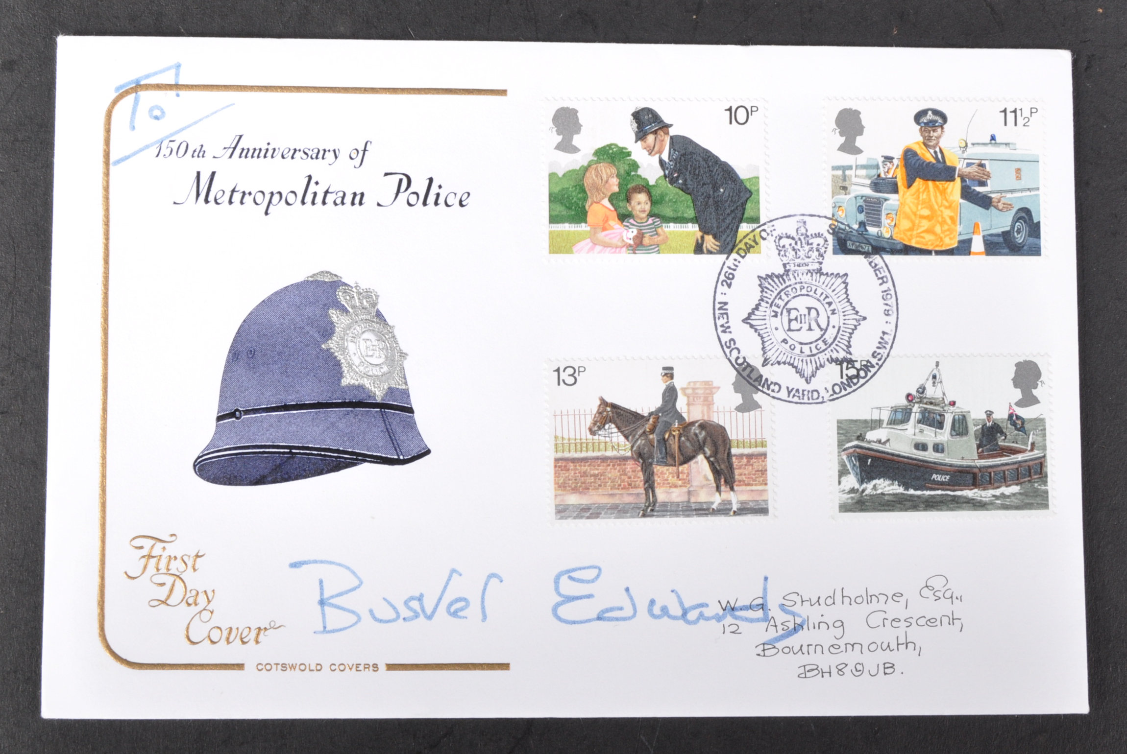 GREAT TRAIN ROBBERY - BUSTER EDWARDS (1931-1994) - SIGNED FDC - Image 4 of 4