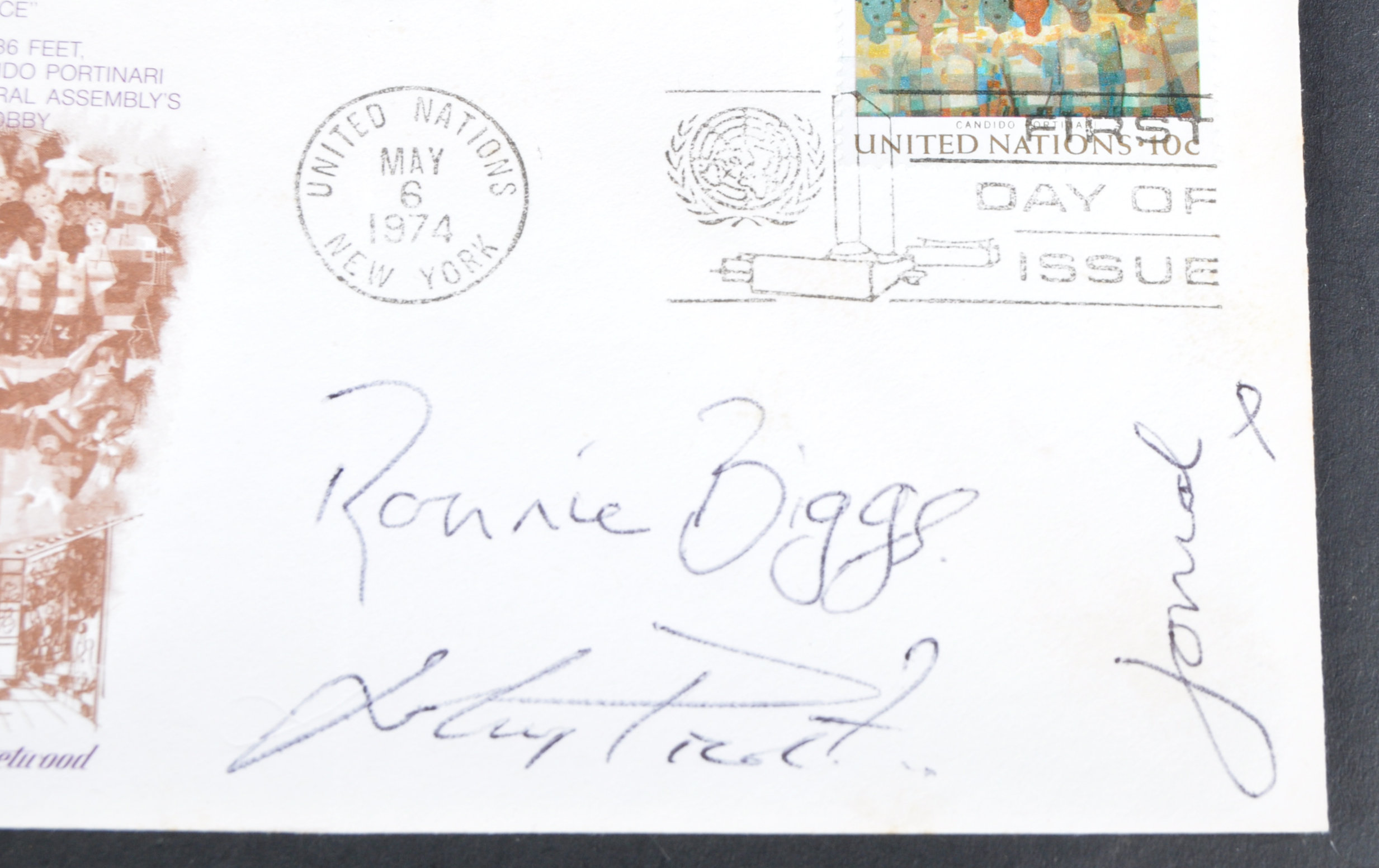 GREAT TRAIN ROBBERY - RONNIE BIGGS (1929-2013) - SIGNED FDCS - Image 2 of 3