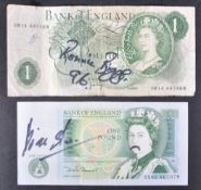 GREAT TRAIN ROBBERY - BRIAN STONE & RONNIE BIGGS SIGNED BANK NOTES