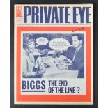 GREAT TRAIN ROBBERY - RONNIE BIGGS (1929-2013) - SIGNED PRIVATE EYE