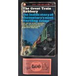 THE GREAT TRAIN ROBBERY - CORGI SIGNED BOOK & MONOPOLY NOTE