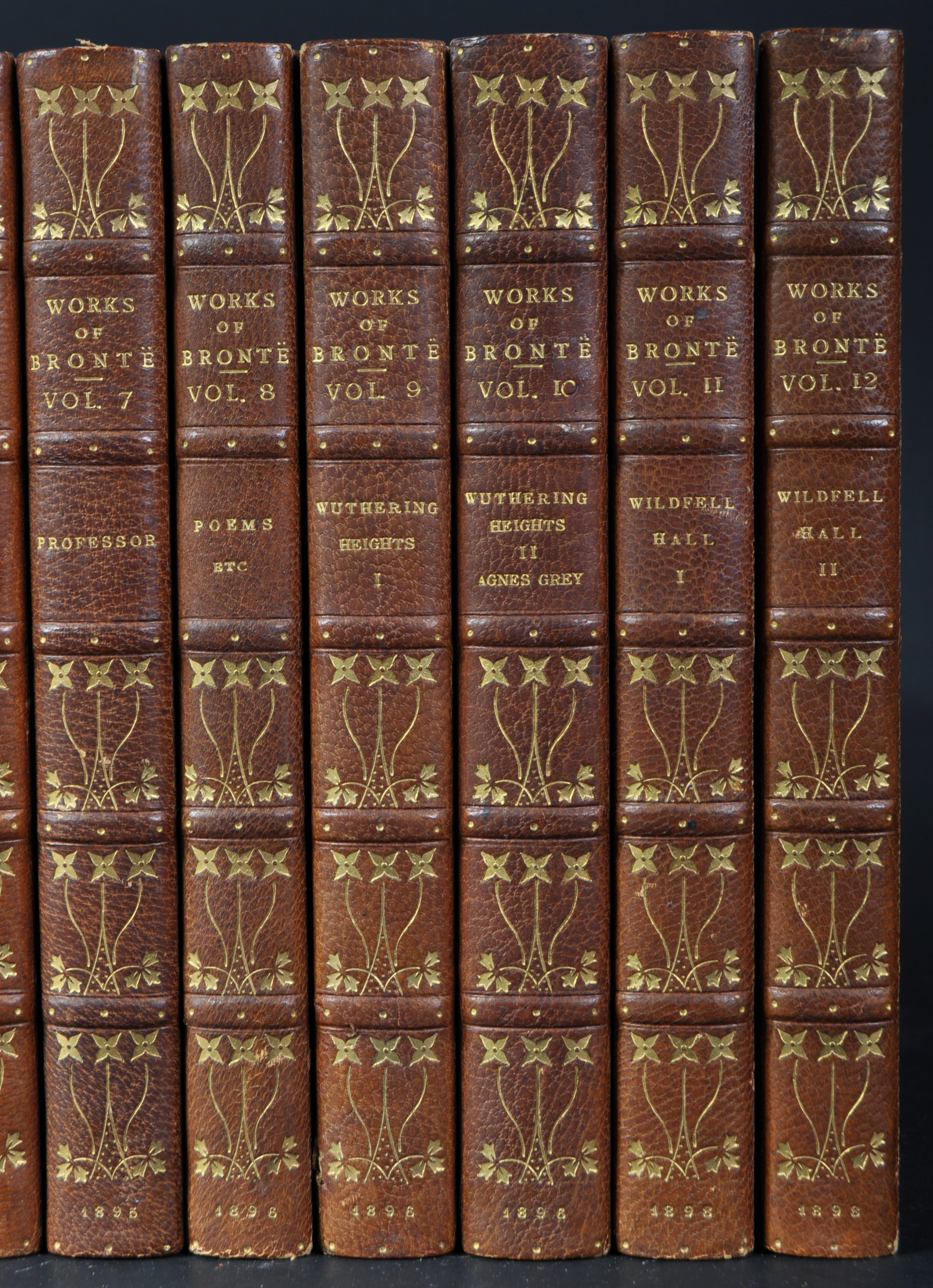 WORKS OF BRONTE - VOLUME ONE TO TWELVE - 1896/8 - Image 4 of 16