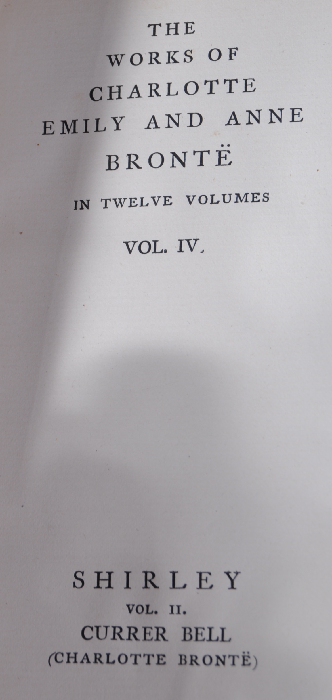 WORKS OF BRONTE - VOLUME ONE TO TWELVE - 1896/8 - Image 6 of 16