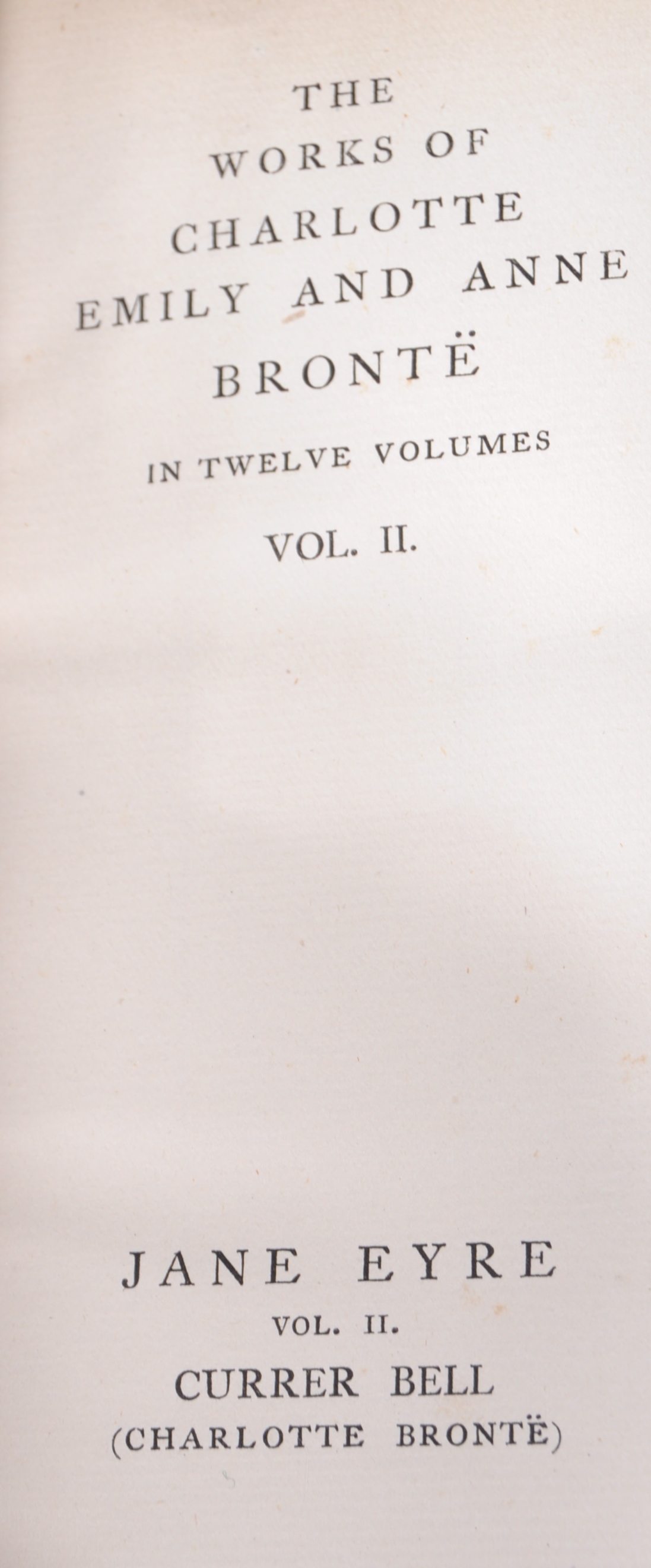 WORKS OF BRONTE - VOLUME ONE TO TWELVE - 1896/8 - Image 10 of 16