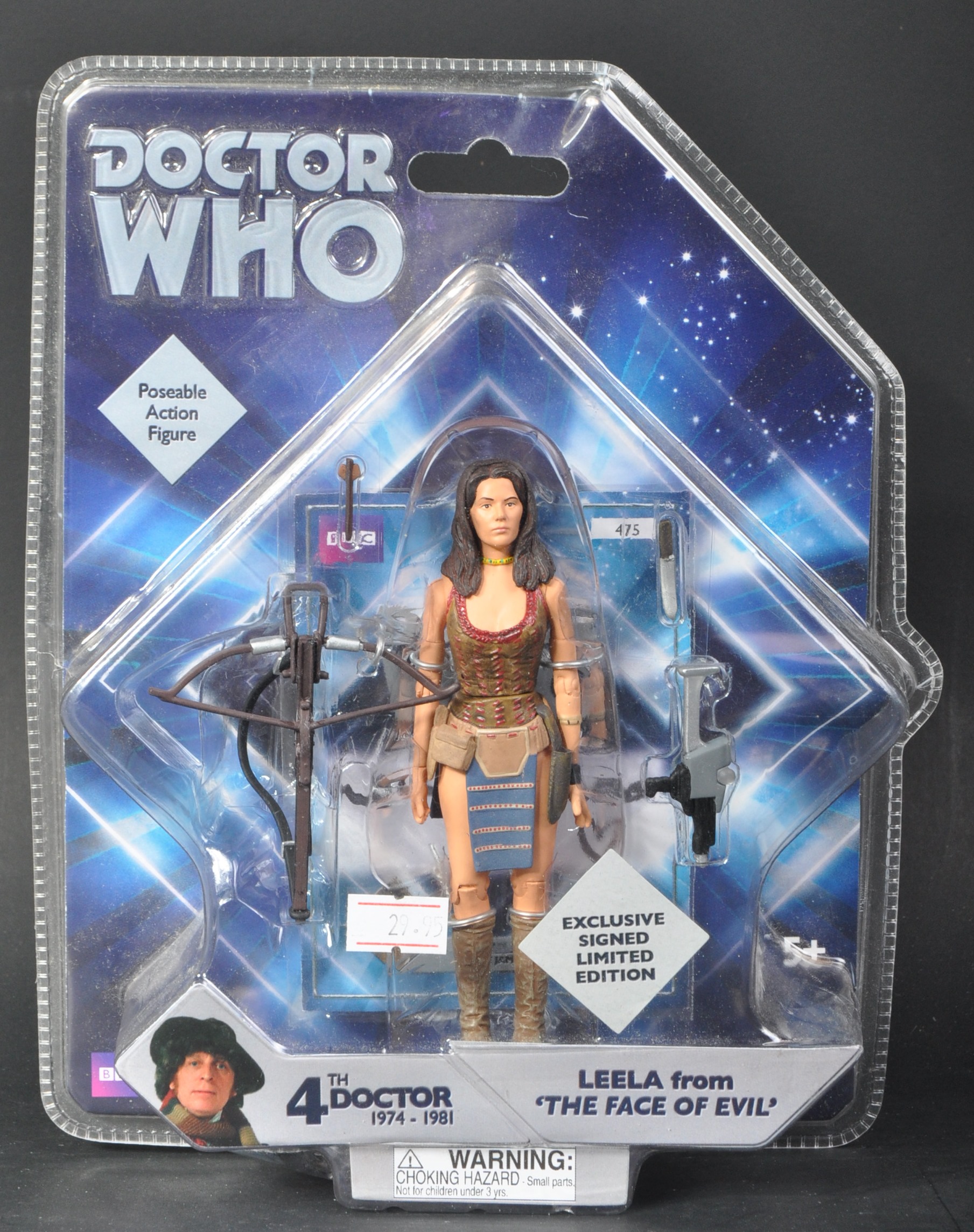 DOCTOR WHO - UT TOYS - LEELA AUTOGRAPH LIMITED EDITION FIGURE