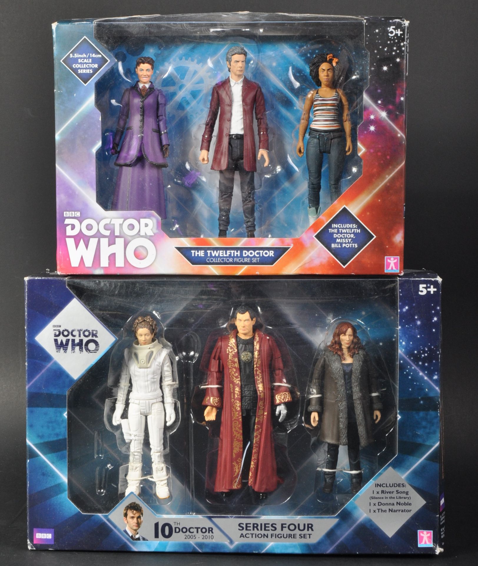 DOCTOR WHO - CHARACTER - TWO BOXED ACTION FIGURE SETS