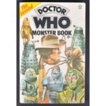 DOCTOR WHO - TOM BAKER (4TH DOCTOR) - SIGNED VINTAGE MONSTER BOOK