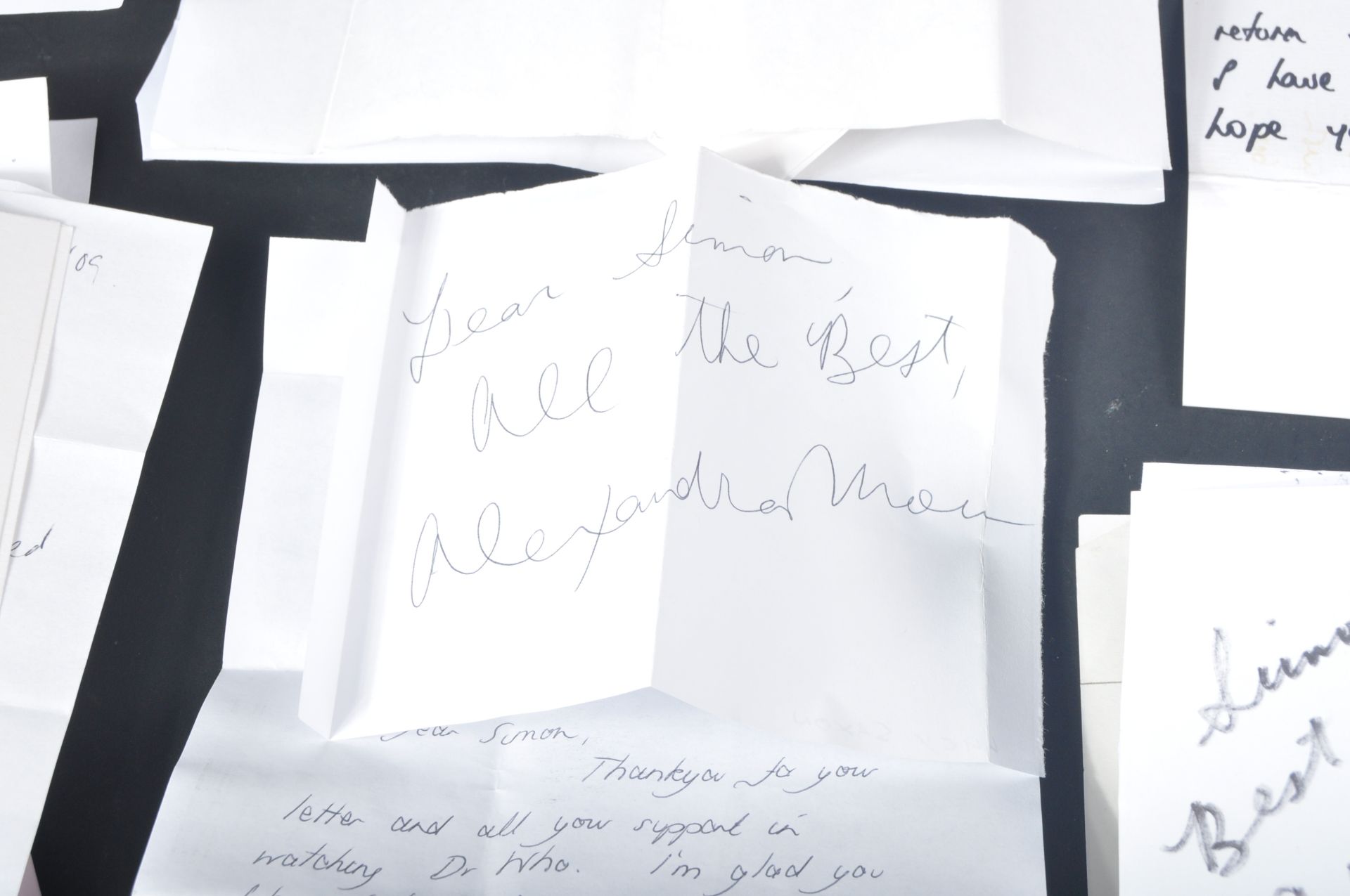 DOCTOR WHO - AUTOGRAPHS & LETTERS - LARGE COLLECTION - Image 2 of 9