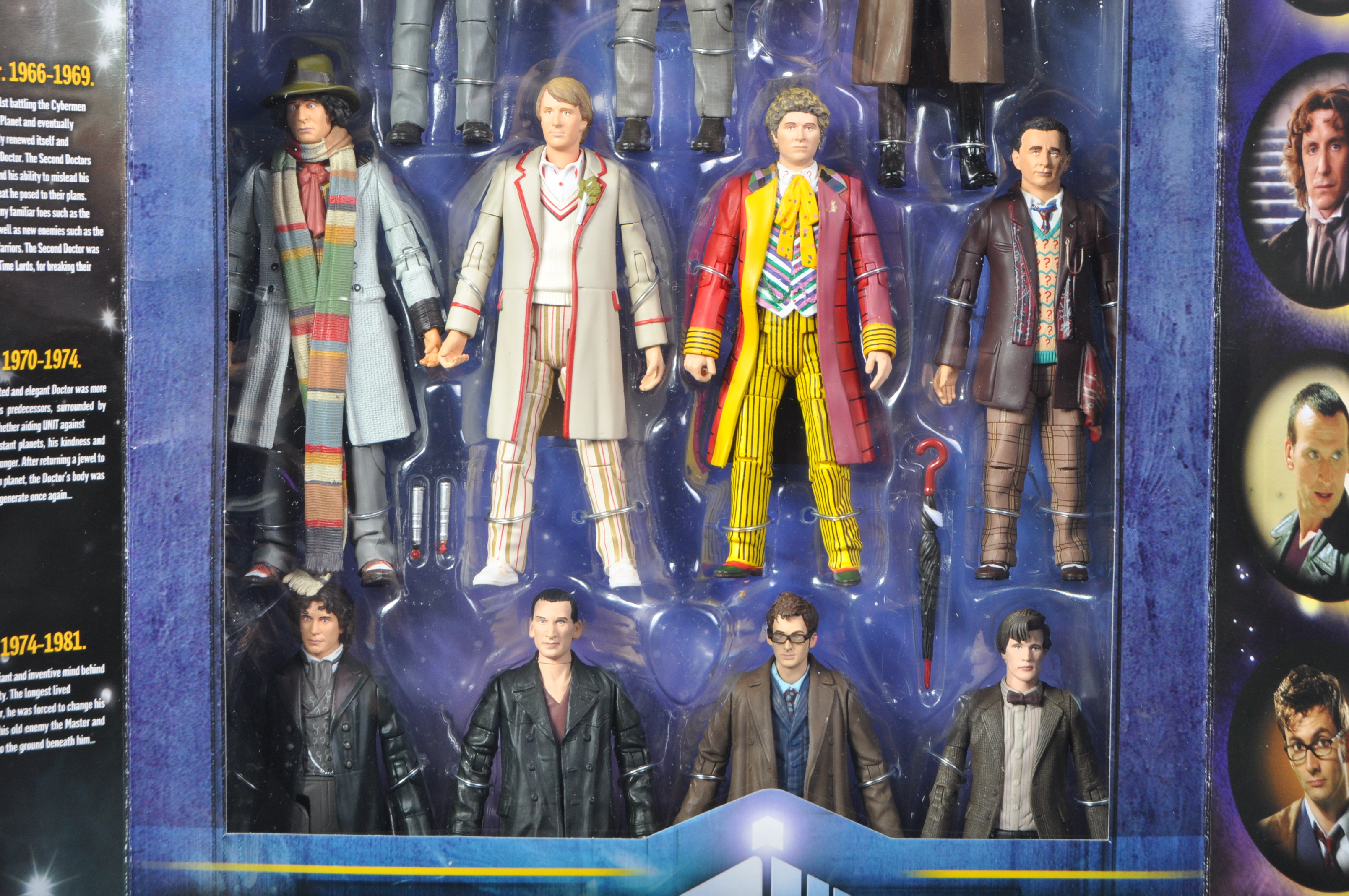 DOCTOR WHO - CHARACTER OPTIONS - ELEVEN DOCTOR FIGURE SET - Image 2 of 7